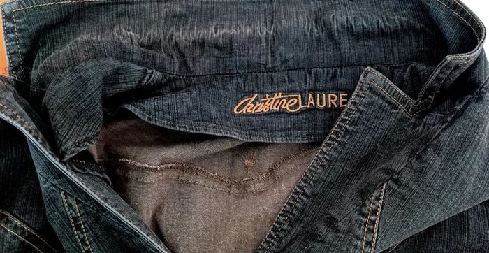 Joli blouson Christine Laure noir patiné Taille 38 - photo numéro 5