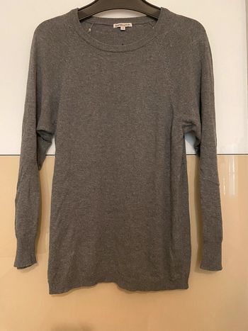 Pull long gris T.2