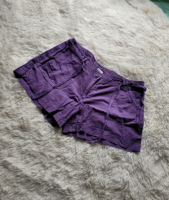 🧡 Short en lin 🧡 Camaieu 🧡 Taille 42 - photo numéro 2