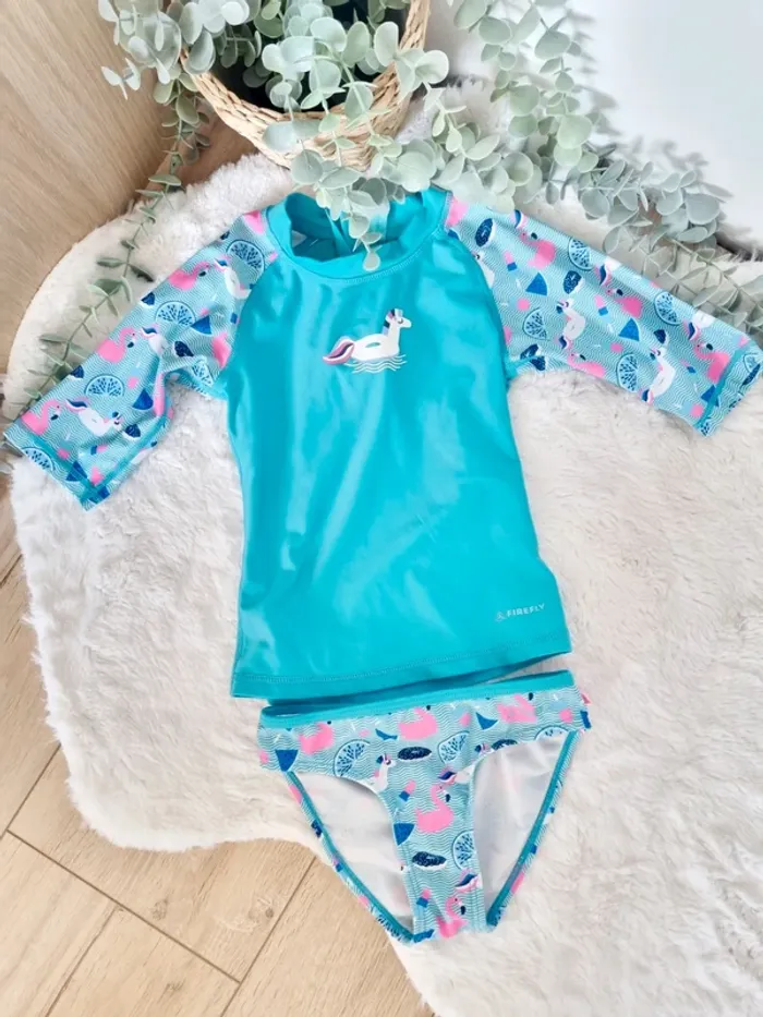 Maillot de bain 2 pièces manche longue 4ANS