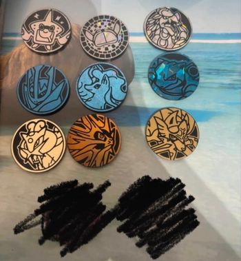 Jetons Pokémon lot ou unité 2€ pièce ou soit 15 € le lot