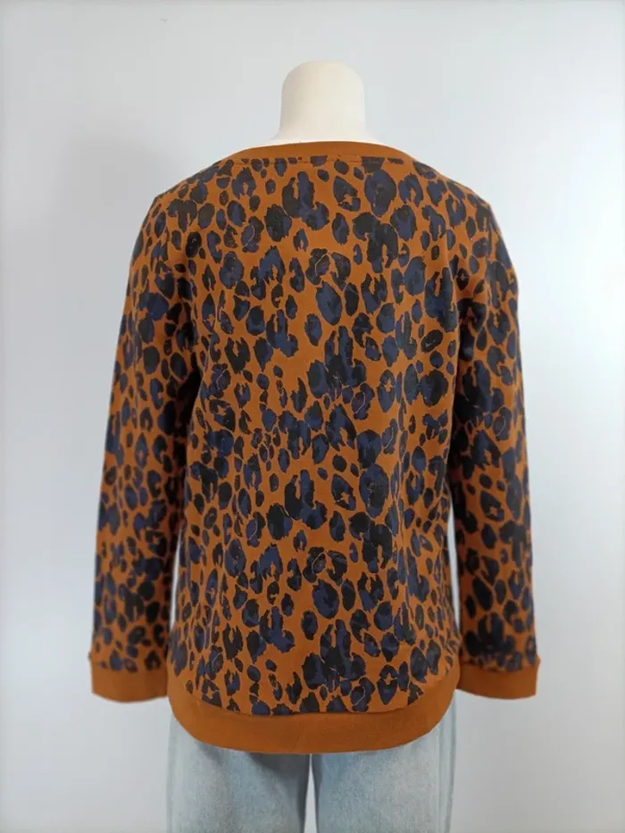 Sweat léger leopard - Grain de malice - Taille S - Neuf (A990) - photo numéro 4
