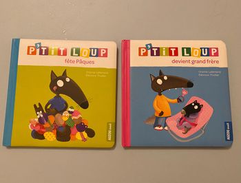 2 livres P'tit Loup fête Pâques - P'tit Loup devient grand frère