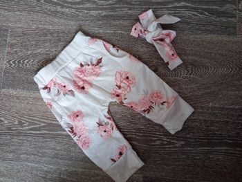 Pantalon et bandeau fleuri shein 3 mois 62 cm