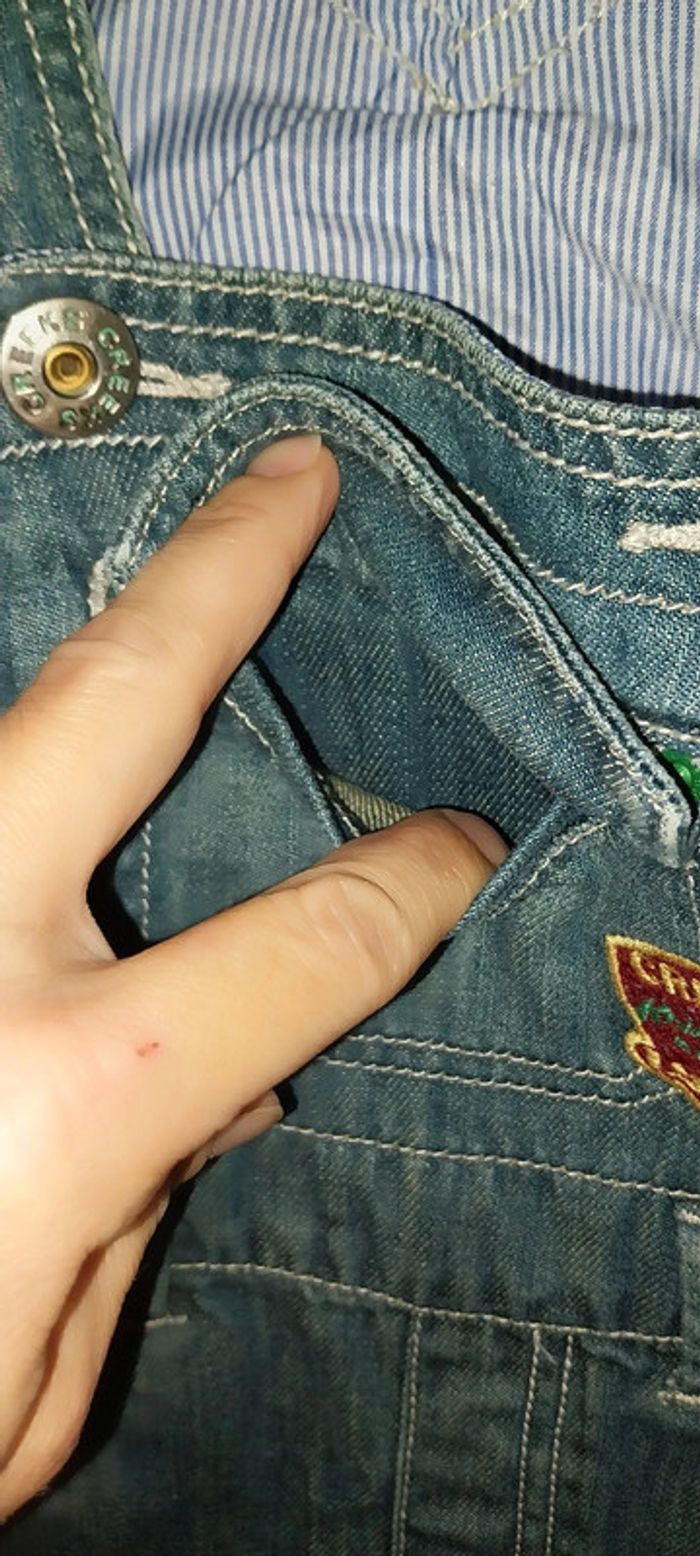 Salopette en jean Creeks excellent état 24 mois / 2 ans - photo numéro 10