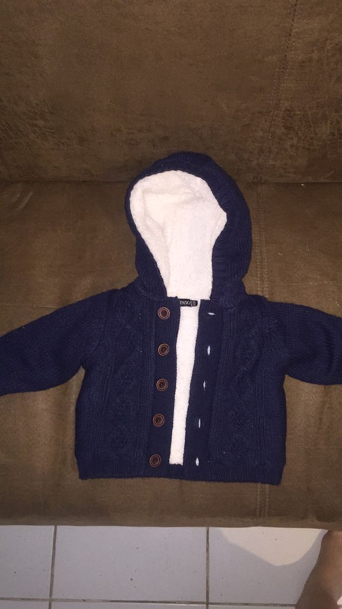 Veste molletonné 9 mois 68cm