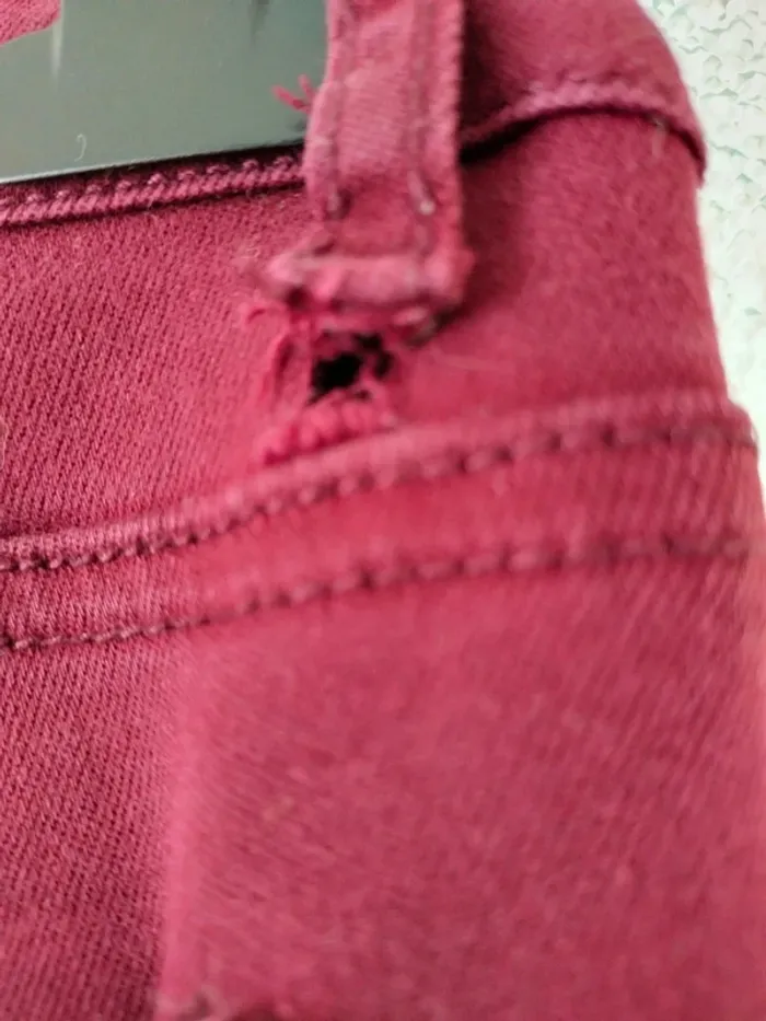 Jeans bordeaux Jennyfer - photo numéro 5