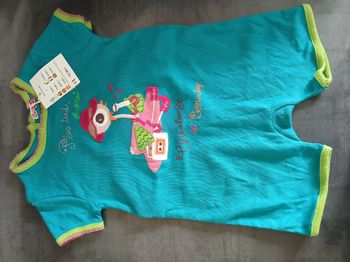 barboteuse combishort fille en coton DPAM 81 cm 18 mois 