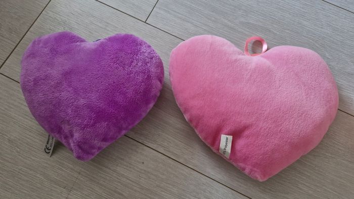 Lot de 2 coussins cœurs - photo numéro 2