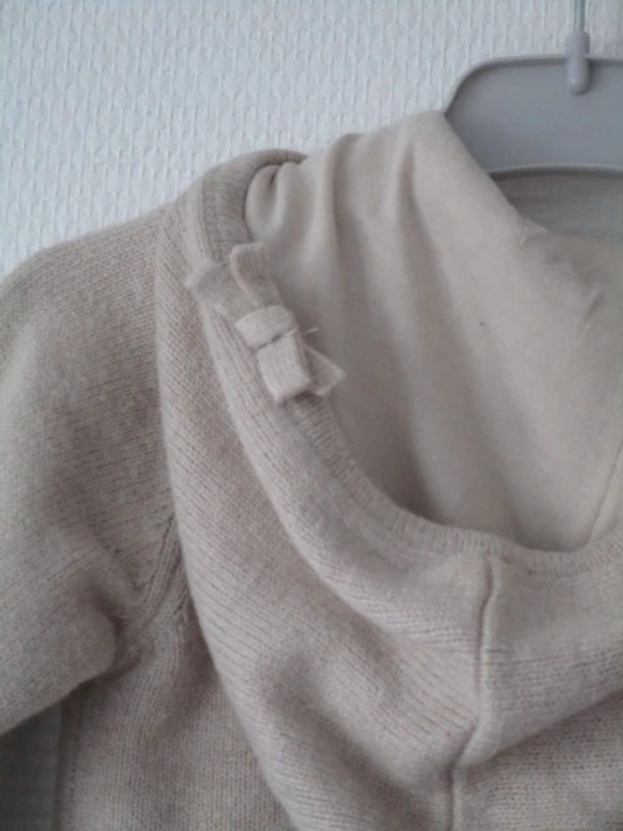 Gilet beige Obaïbi 6 mois TBE - photo numéro 5