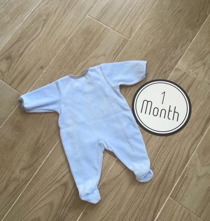Pyjama velour une pièce absorba 1 mois - photo numéro 2