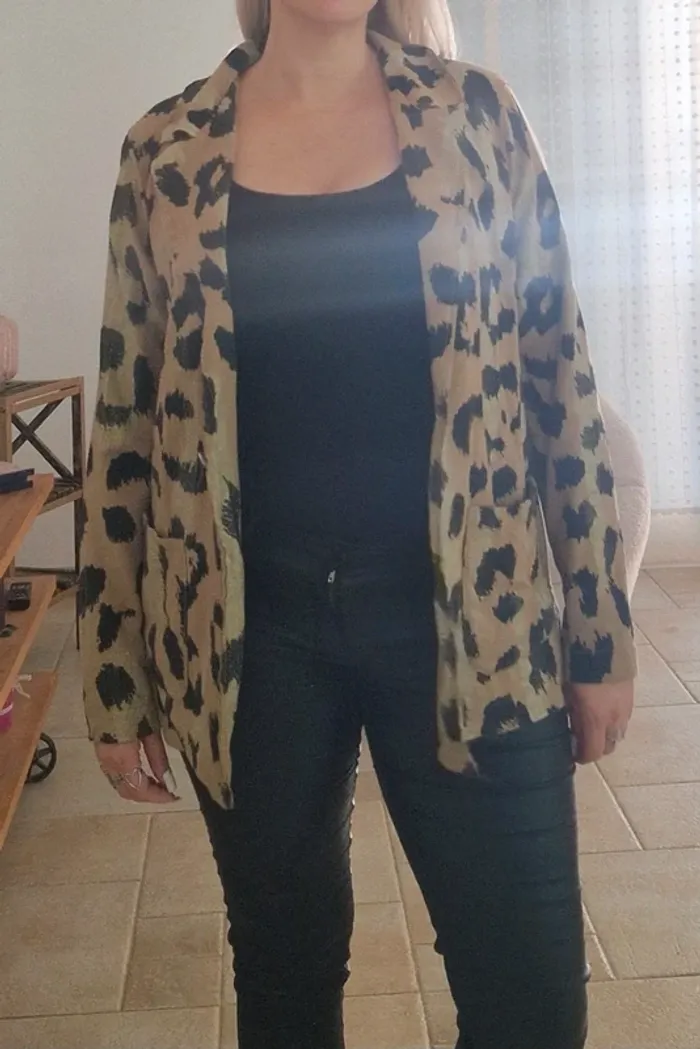 Blazer léopard Menta Fashion Neuf avec étiquette - photo numéro 9