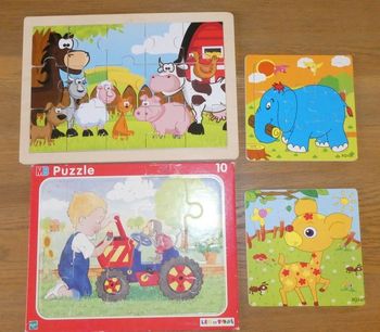 4 puzzles enfant