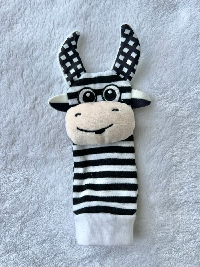 Chaussettes et hochets contrastés bébé - photo numéro 3