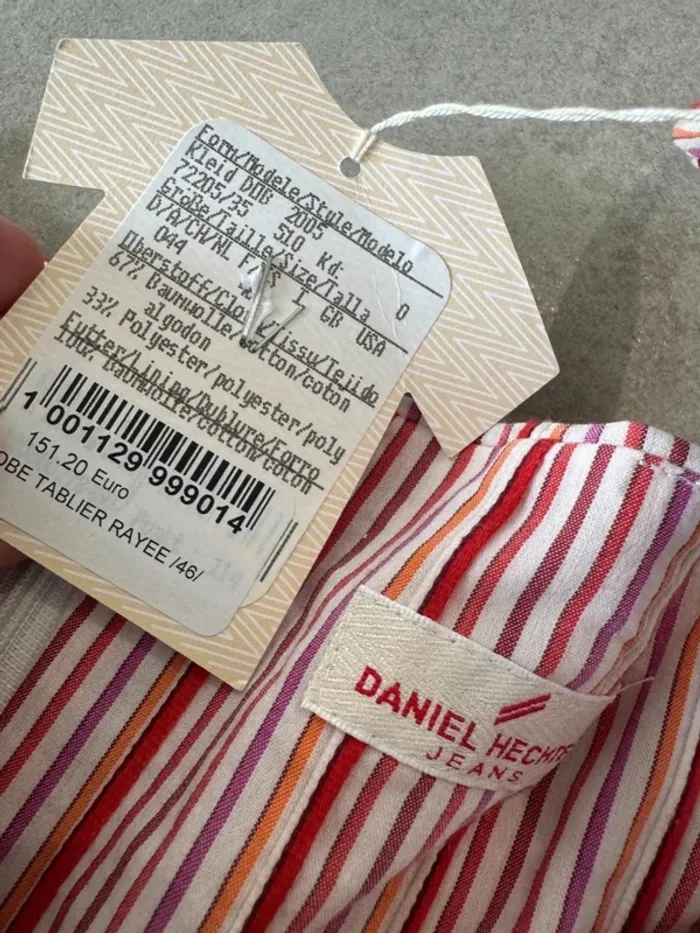 Robe multicolore Daniel Hechter, neuve taille 46 valeur 151€ 90cm de longueur - photo numéro 3