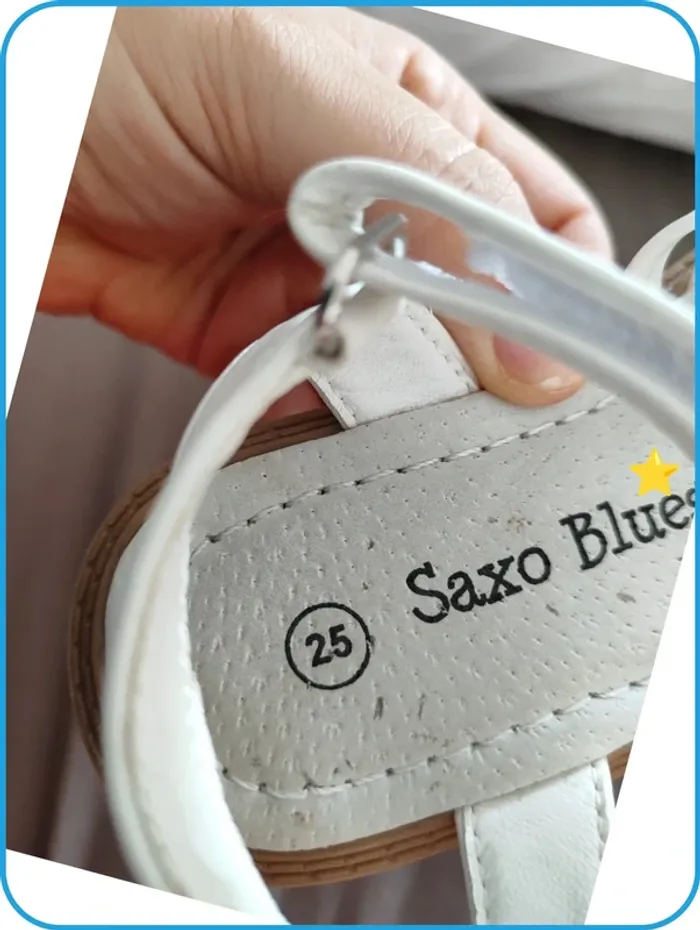 Sandales - blanche- T25 - photo numéro 3