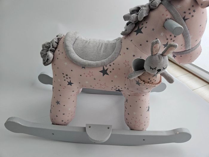 🦄 Cheval à Bascule Licorne Haut de Gamme - Dès 9 Mois - Doudou Inclus - photo numéro 2