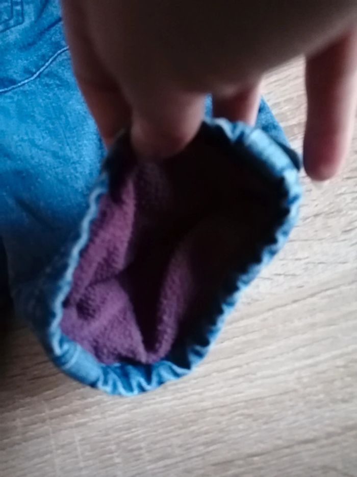 Pantalon jeans doublé 6mois - photo numéro 2