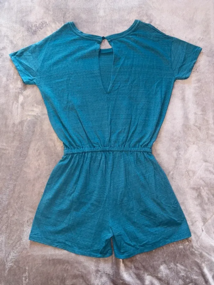 Combi short femme taille S Sessùn bleu turquoise en très bon état - photo numéro 4