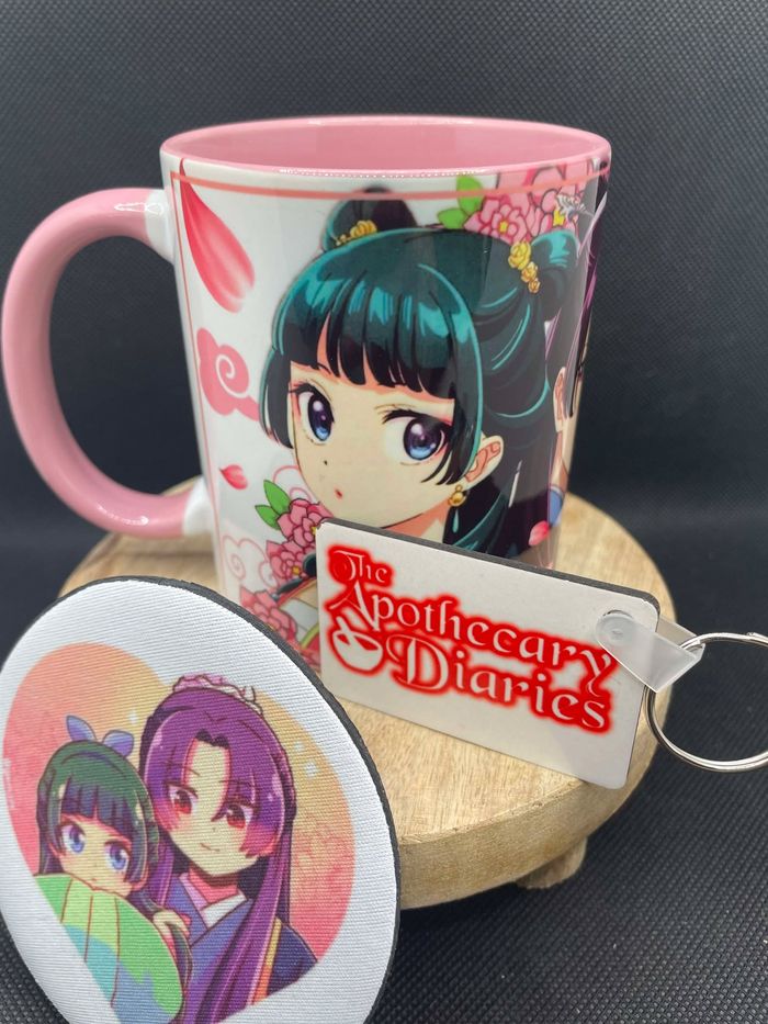 Coffret mug Les carnets de l'apothicaire / mug+sous tasse+porte clé / Mao Mao Jinshi - photo numéro 2