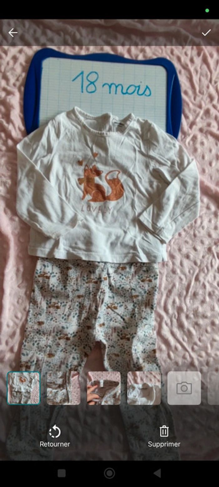 Ensemble renard 🦊 t-shirt legging