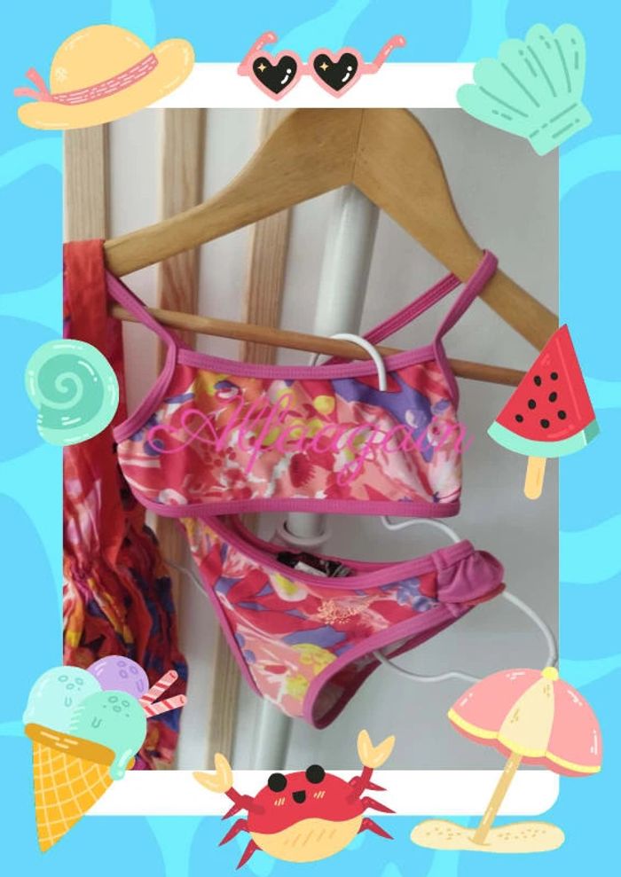 Ensemble maillot de bain et foulard catimini Tombouctou 4ans - photo numéro 2