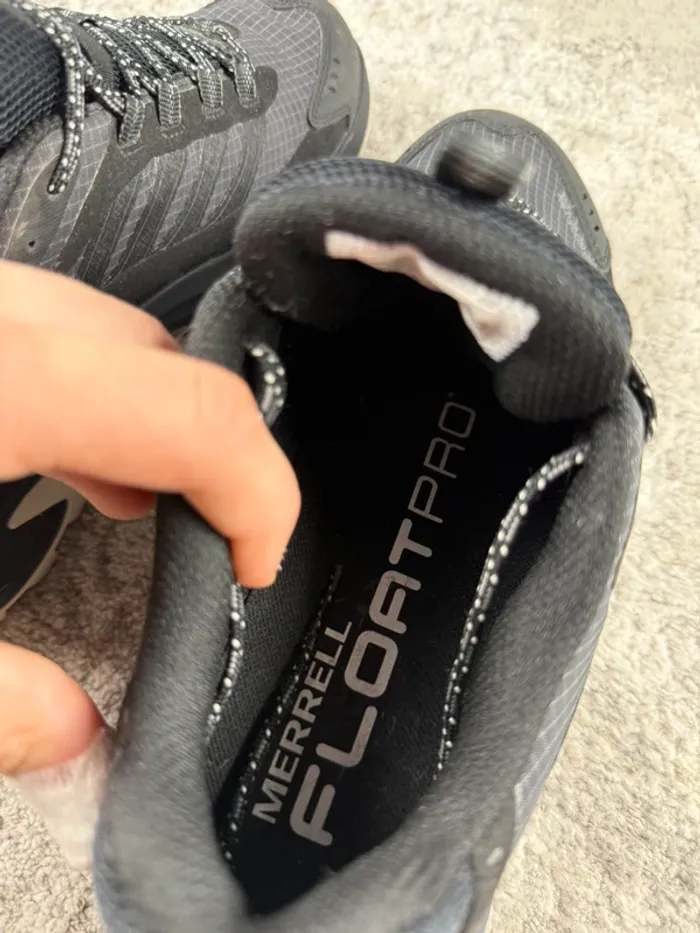 Merrell Moab Speed Gore-Tex Vibram - Black & Grey & White - photo numéro 15
