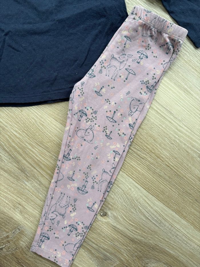 Ensemble t-shirt ML + legging taille 24 mois - photo numéro 2