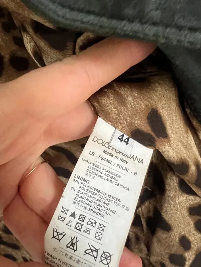 Perfecto en cuir Dolce & Gabbana - photo numéro 9