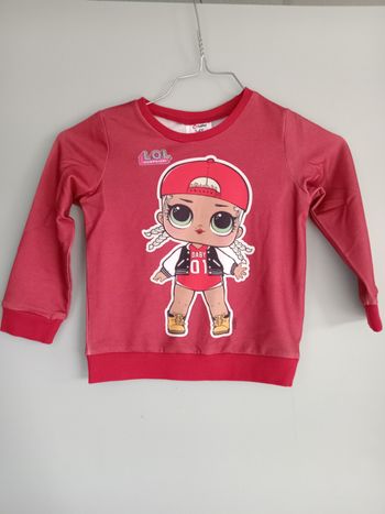 Sweat poupée lol taille 3 ans
