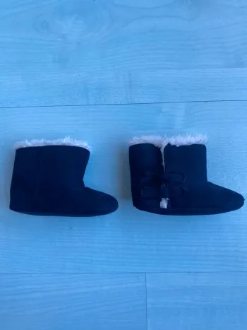 Bottines fourrées marine 17/18