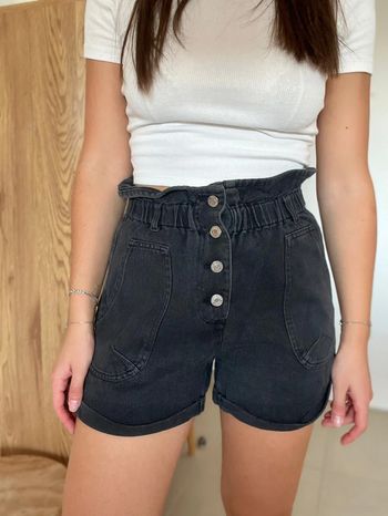 Short en jean gris Ciminy