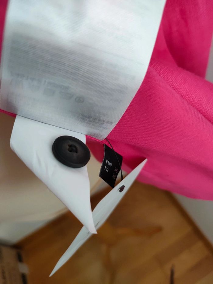 veste en lin rose 38 - photo numéro 4