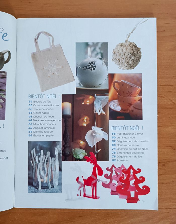 Idees magazine. Noel. Creations et decors. Peinture. Perles. Crochet. Broderie - photo numéro 3