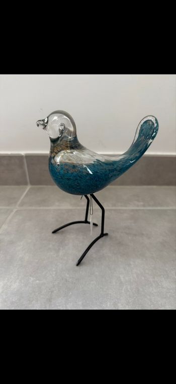 Décoration Oiseau en verre