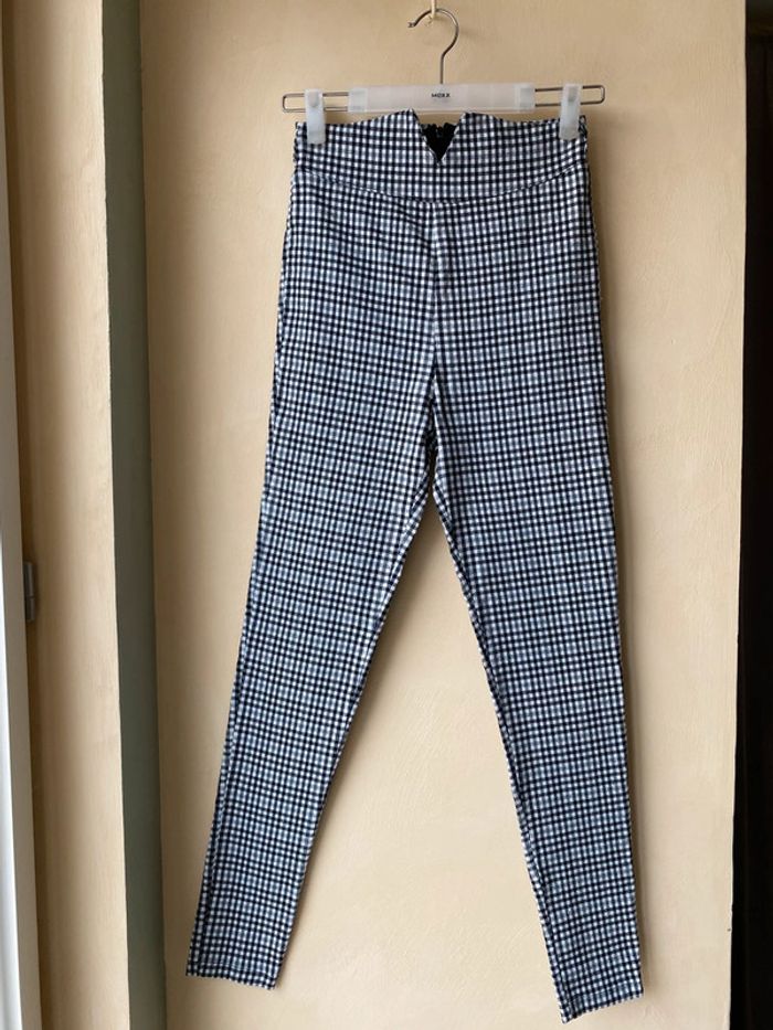 Pantalon taille haute Vichy L - photo numéro 2