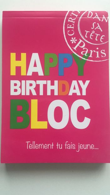 Happy birthday bloc - Neuf