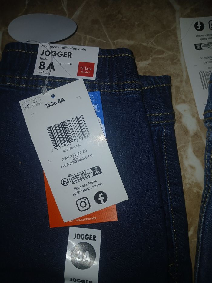 Lot 2 jeans garçon 8ans - photo numéro 12