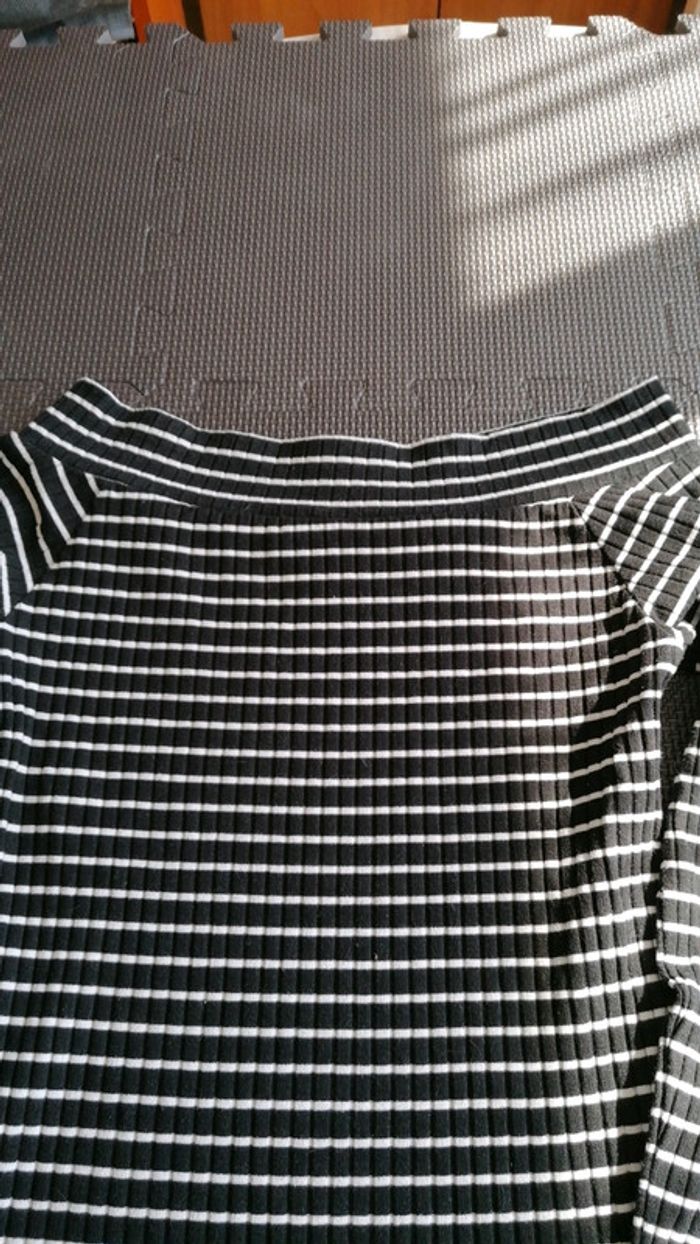 Haut rayé col bateau 12 ans Kiabi - photo numéro 3