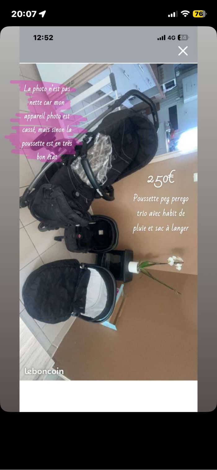 Poussette peg Perego