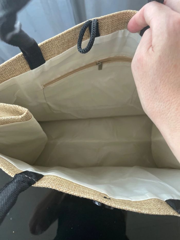 Sac de plage en toile de jute - photo numéro 9