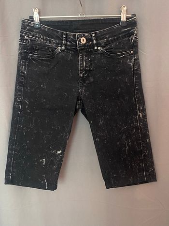 Short en jean noir délavé H&M Divided