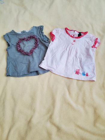 Lot 2 t-shirts 3 mois