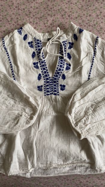 Jolie blouse bohème à manches longues femme