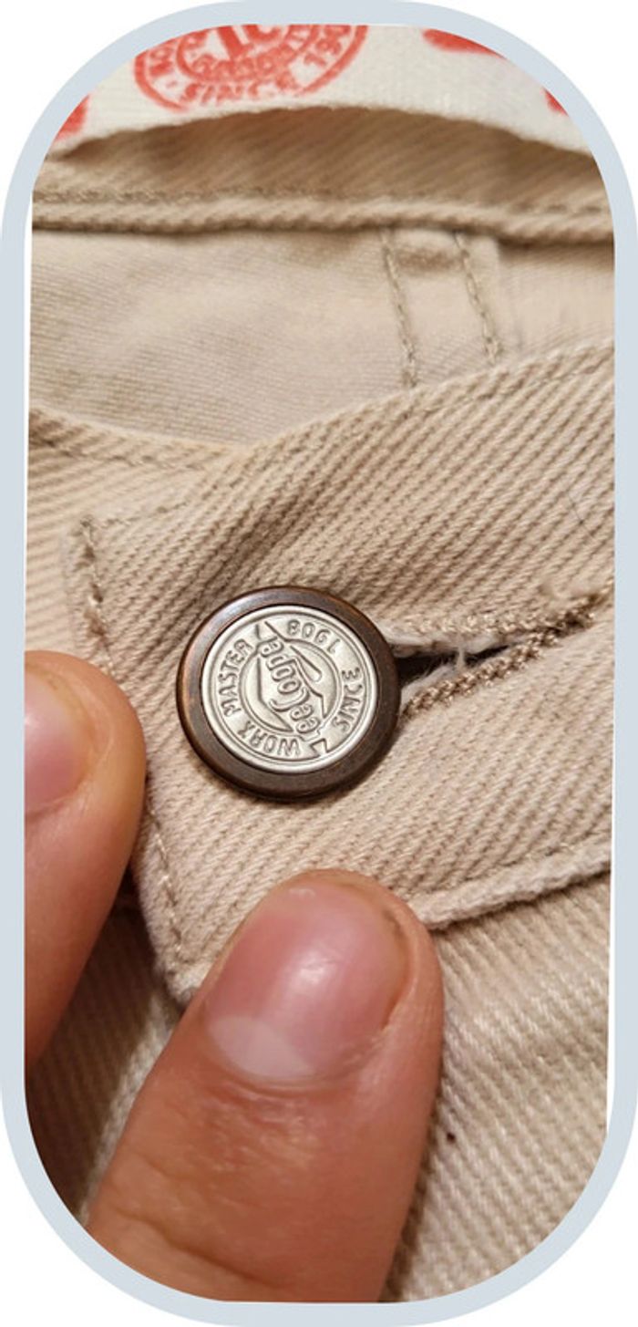 Pantalon vintage Lee Cooper - Taille 38 - Très bon état
 - Homme - Beige - photo numéro 3