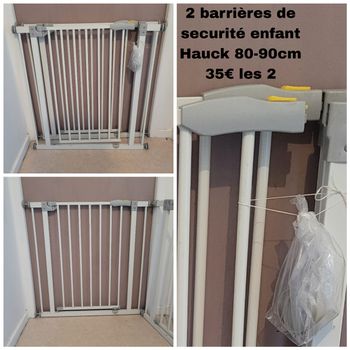 Barrières sécurité enfant Hauck 80/90cm
