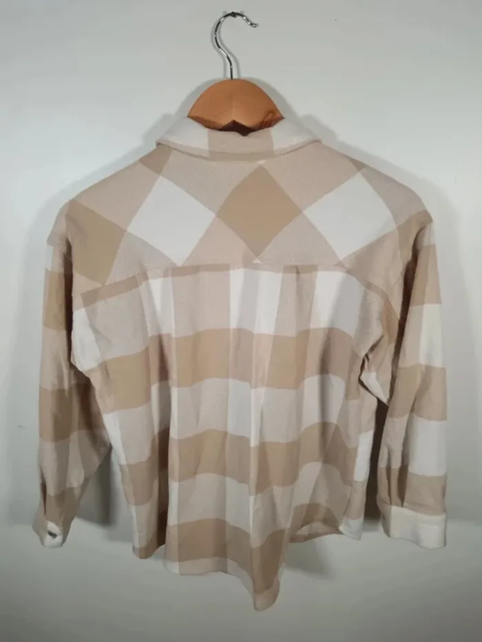 C7 veste carreaux beige Zara 11-12 ans - photo numéro 2