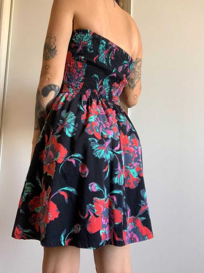 Robe noire bustier cache cache taille 34 xs - photo numéro 9