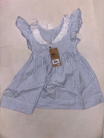 Robe rayé neuve été printemps 18 mois