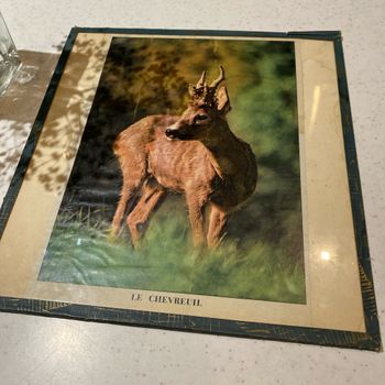 Ancien tableau 27 x29 cm